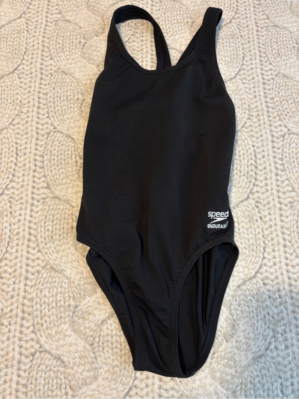 Speedo Black Girls One-Piece Endurance+ Swimsuit